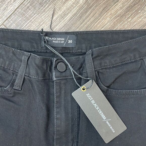 Just Black-Black Jean w/ Double Side White Stripe - Picture 3 of 10